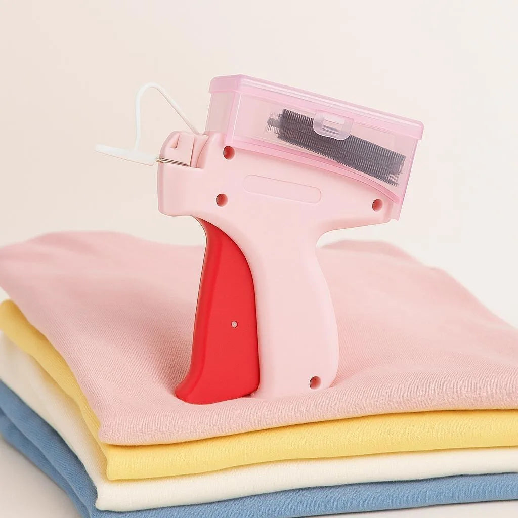 Micro Tagging Gun Portable Hemming Tool with 1000 Micro StitchesApplicable to Temporary Hems on Shirt Sleeves Pants and Dresses
