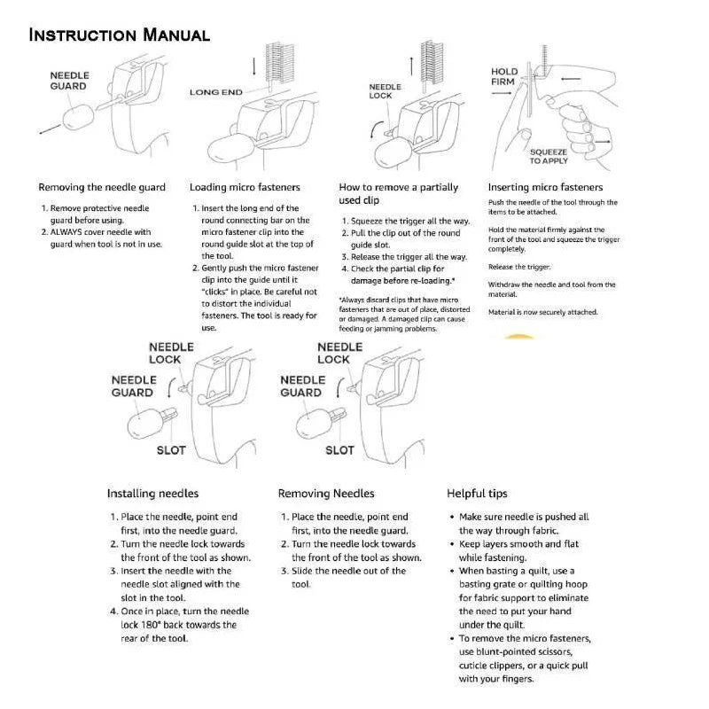 Micro Tagging Gun Portable Hemming Tool with 1000 Micro StitchesApplicable to Temporary Hems on Shirt Sleeves Pants and Dresses