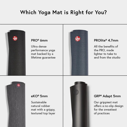 Manduka PRO Yoga Mat - 6mm | Lifetime Durability | Hygienic Construction | Premium Studio Quality