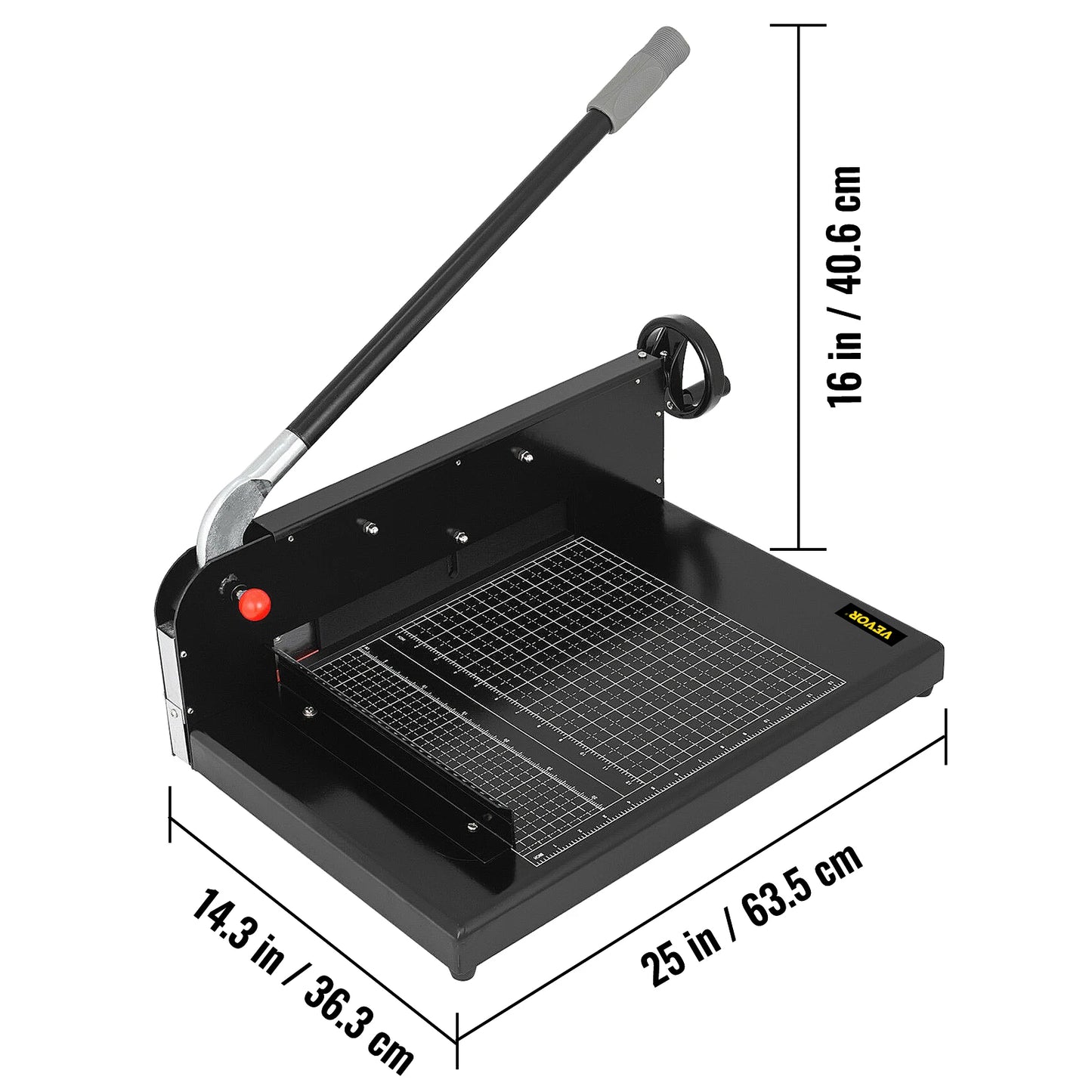 SucceBuy A4 12" Manual Paper Cutter Heavy Duty Guillotine Trimmer 300 Sheets Die Cutters for Home Office Laboratory Commercial