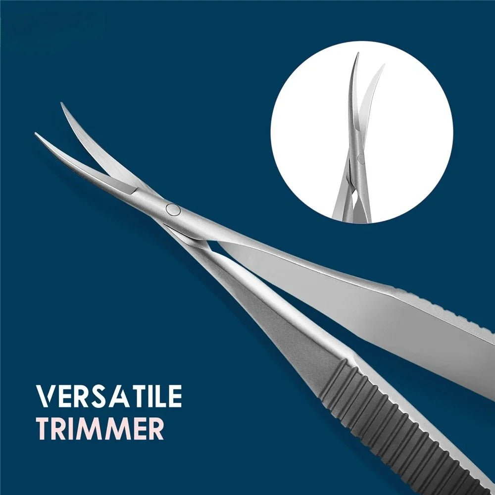 2026 Stainless Steel Cuticle Nipper Pliers Dead Skin Remover Squeeze Straight Manicure Scissors Eyebrow Scissors Beauty Tools