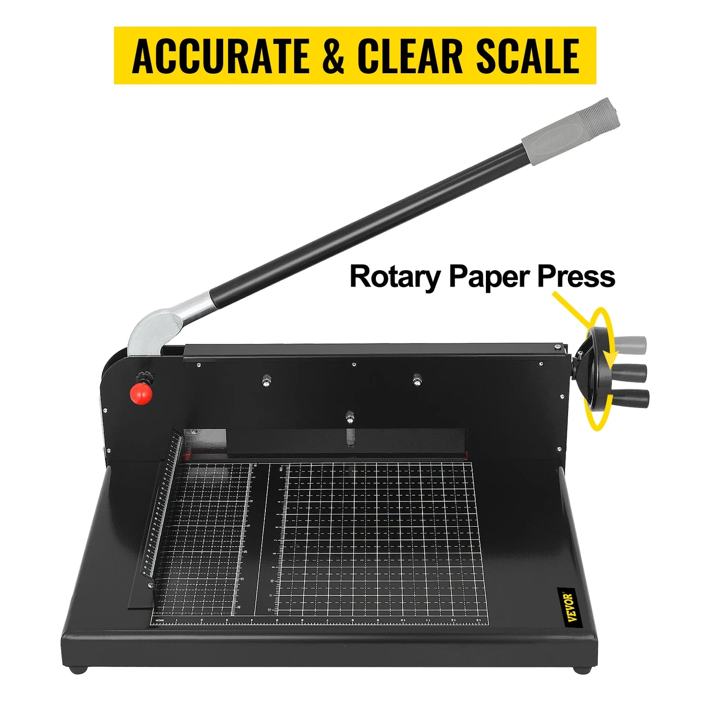 SucceBuy A4 12" Manual Paper Cutter Heavy Duty Guillotine Trimmer 300 Sheets Die Cutters for Home Office Laboratory Commercial