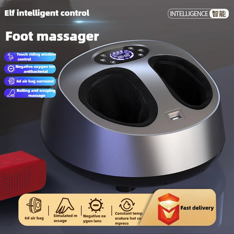 Electric Foot Massage Machine Fully automatic Shiatsu Kneading Heating Household Negative Ion Airbag Fully Wrapped Foot Massager