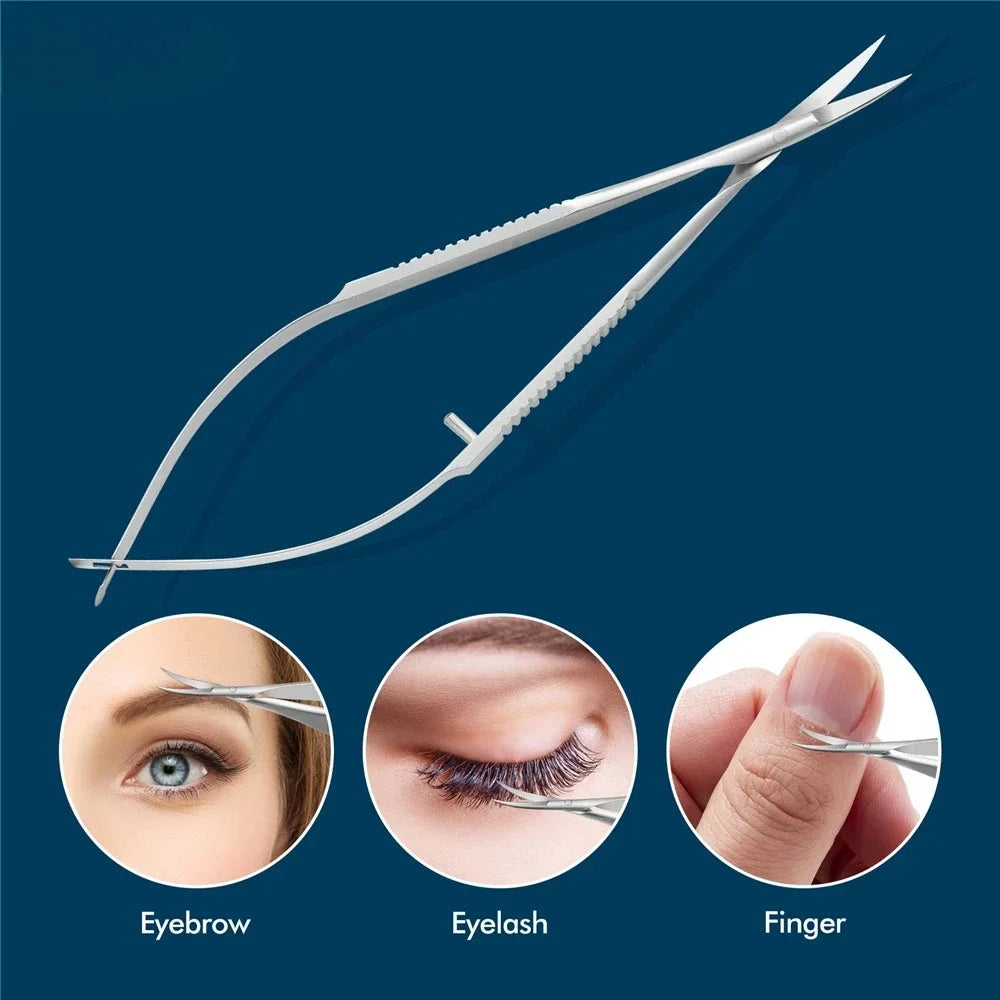 2026 Stainless Steel Cuticle Nipper Pliers Dead Skin Remover Squeeze Straight Manicure Scissors Eyebrow Scissors Beauty Tools