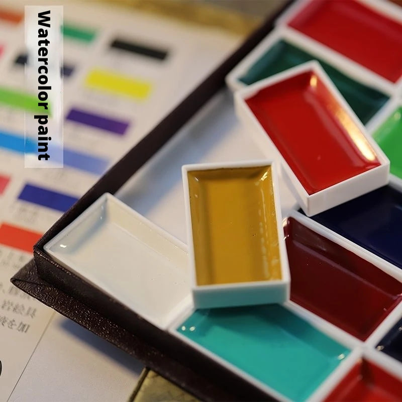 Watercolor Paint Set 24/48 Colors, Professional-quality art supplies for artists adult