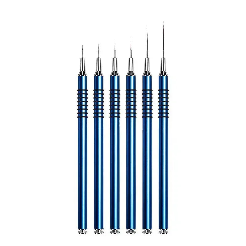 Professional Nail Art Liner Brushes Set Nail Art Design Brush Stripe Nail Line Brush Thin Long Lines UV Gel Painting Pen Carved