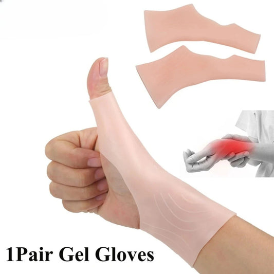 Silicone Gel Therapy Wrist Thumb Support Gloves Arthritis Pressure Corrector Glove Carpal Tendonitis Protection Gloves New