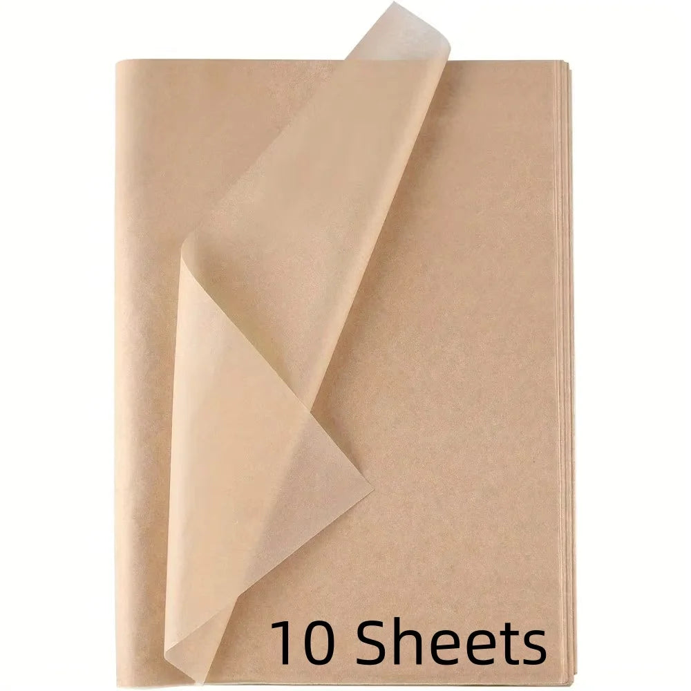 10-100 Sheets Brown Tissue Paper for Packaging Gift Wrapping Craft Papers Bulk for DIY Wedding Festival Party Supplies