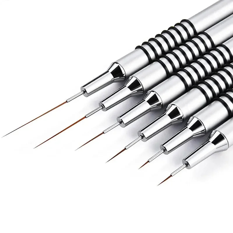 Professional Nail Art Liner Brushes Set Nail Art Design Brush Stripe Nail Line Brush Thin Long Lines UV Gel Painting Pen Carved