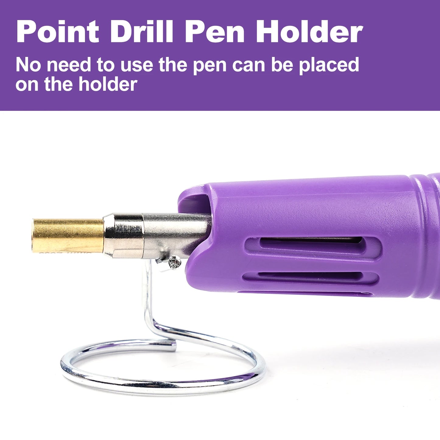 Hotfix Applicator DIY Hot Fix Rhinestone Applicator Wand Tool Kit for Textiles Crafts Purple US