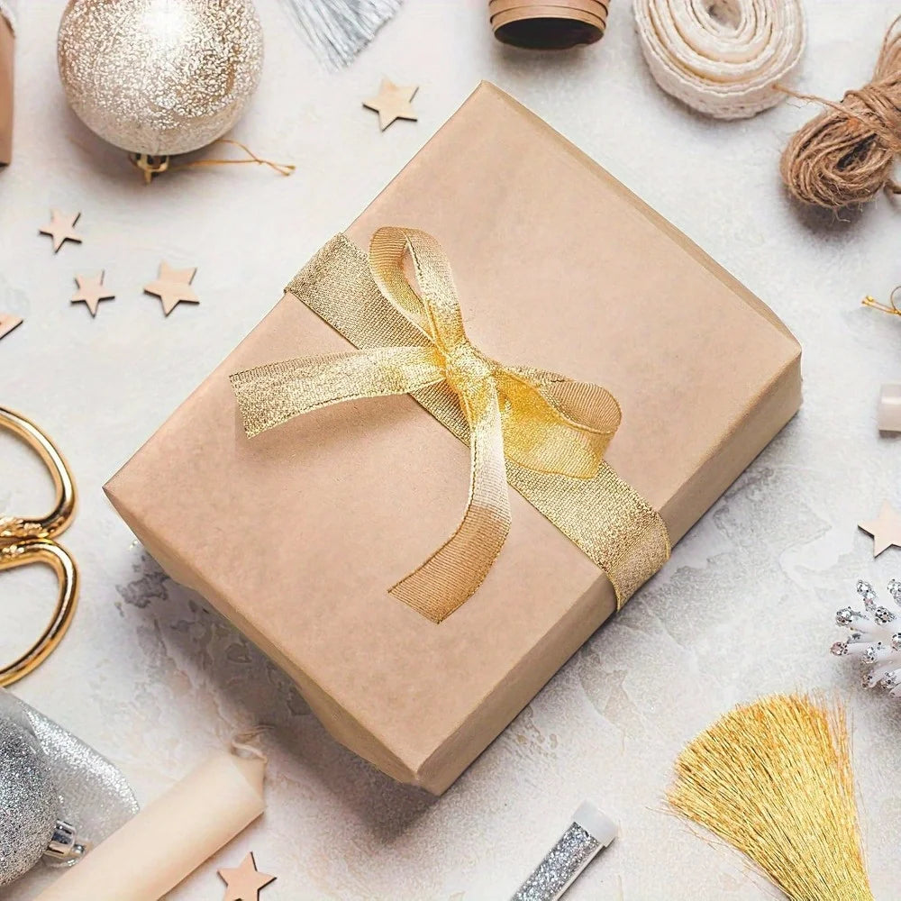 10-100 Sheets Brown Tissue Paper for Packaging Gift Wrapping Craft Papers Bulk for DIY Wedding Festival Party Supplies