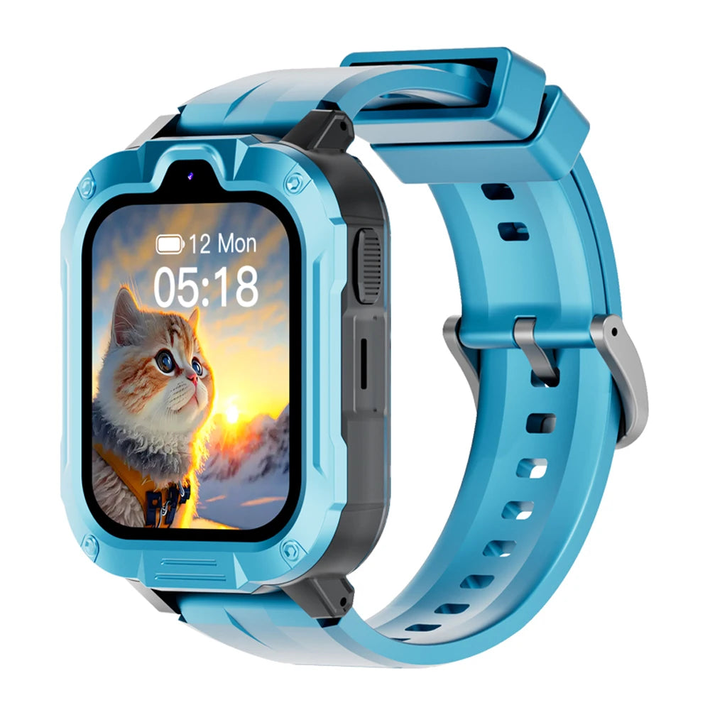 4G Children's Smartwatch With GPS Positioning Kids AGPS LBS WiFi SOS Dual Camera Smart WatchWaterproof Music Parental Guardian